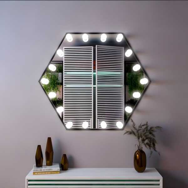 Дзеркало з LED підсвіткою 50х50см ромб Akron