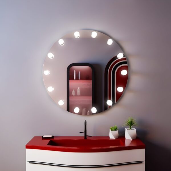 Дзеркало з LED підсвіткою 50х50см кругле Souix Falls