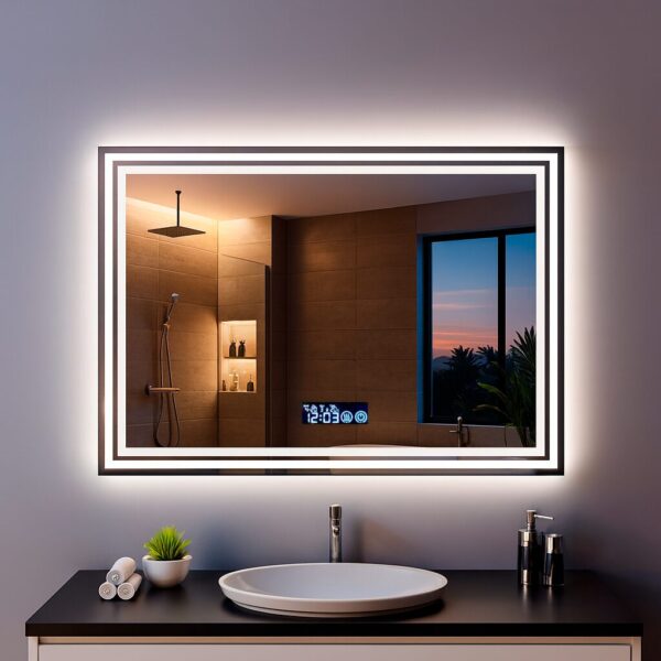 Дзеркало з LED підсвіткою 70х50см прямокутне Scottsdale