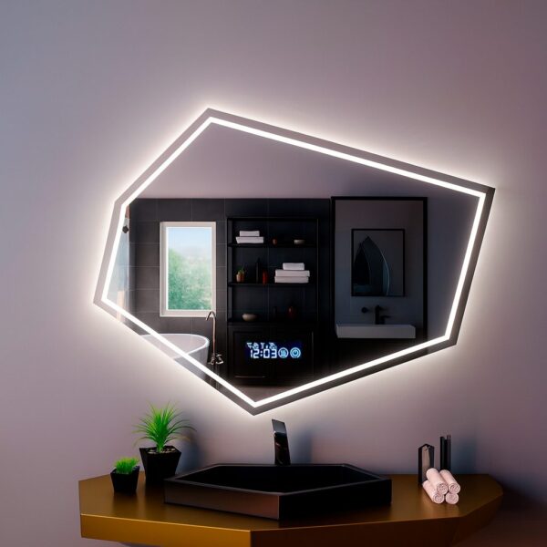 Дзеркало з LED підсвіткою 70х50см фігурне Henderson