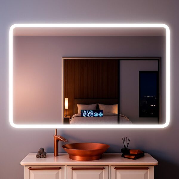 Дзеркало з LED підсвіткою 70х50см прямокутне Long Beach