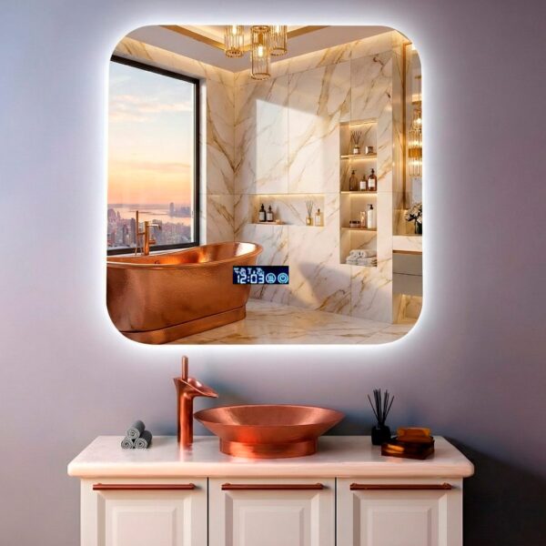 Дзеркало з LED підсвіткою 50х50см квадратне New Haven
