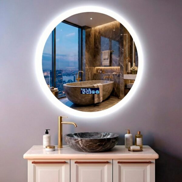 (Копія)(Копія)Дзеркало з LED підсвіткою 49х49см кругле Chandler (Копія)