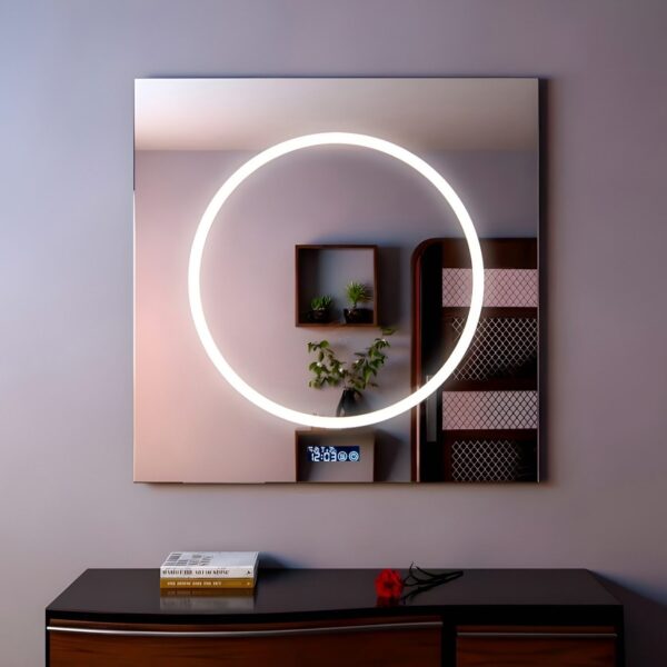 Дзеркало з LED підсвіткою 50х50см квадратне Fullerton