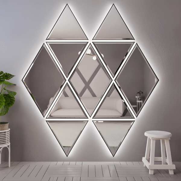 Дзеркало з LED підсвіткою 93х104см фігурне Hampton