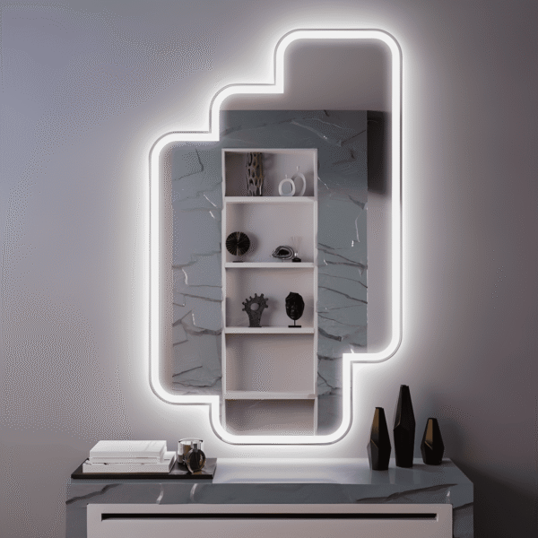 Дзеркало з LED підсвіткою 40х65см фігурне Columbia