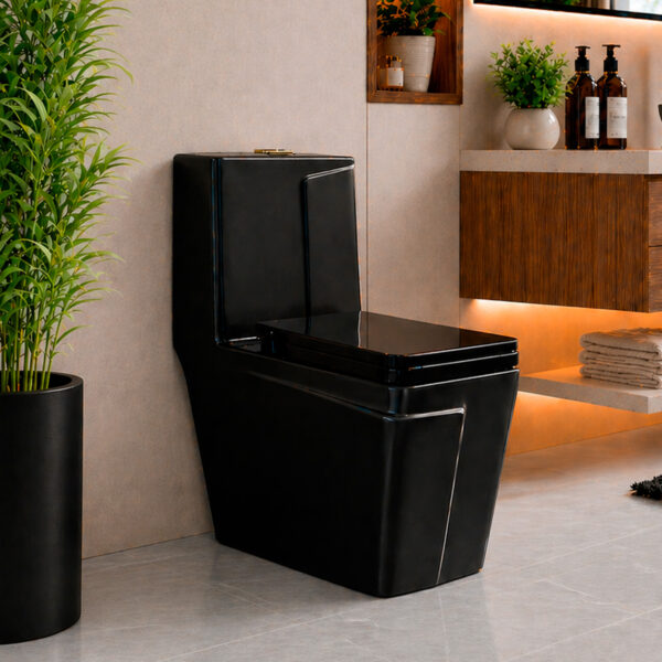 Дизайнерський унітаз Black 8604